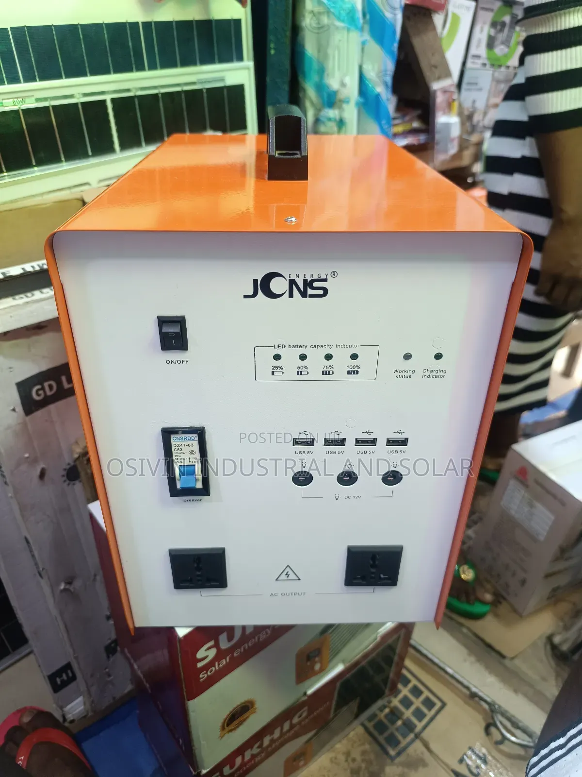 JCNS 800w Solar Generator With 200w Solar Panel