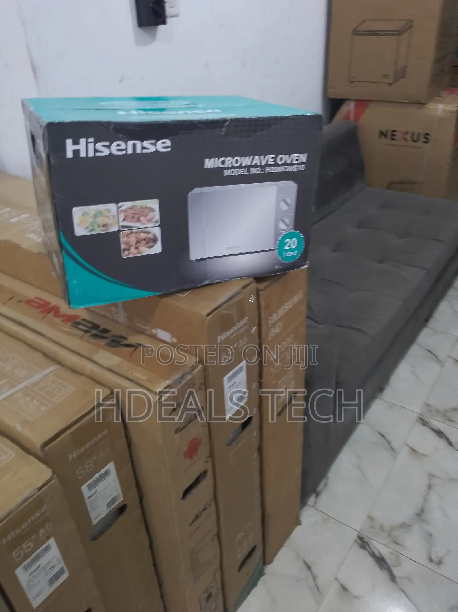 Hisense Microwave Oven 20L Silver Manual- .