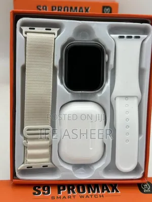 S9 Promax Smart Watch With an iPod Pro 2 Straps