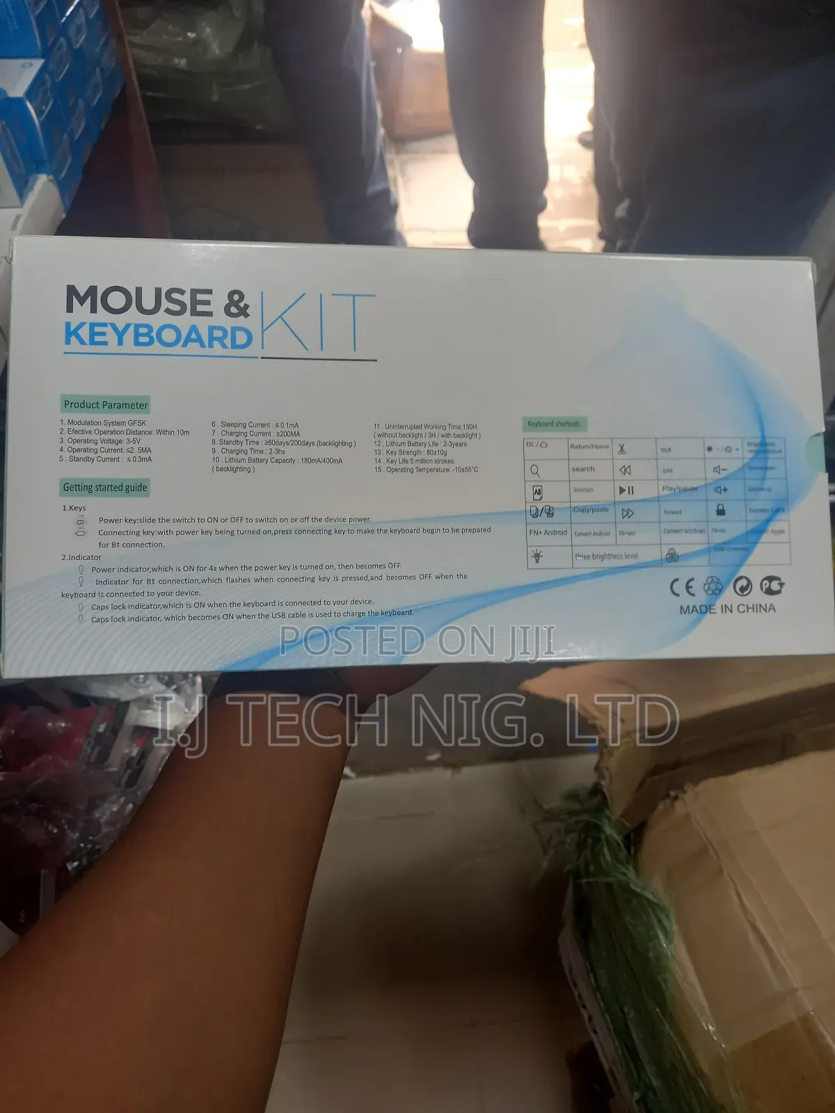 Bluetooth Keyboard and Mouse Kit.