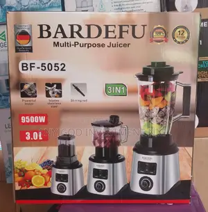 Bardefu 3-1 Stainless Blender 9500watts