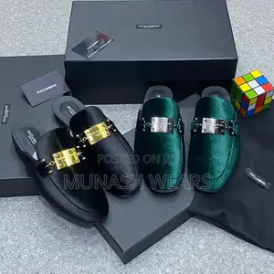 Luxury D G Velvet Italian Half Shoe