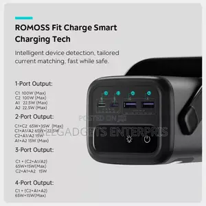 Romoss 60000mah 100w Power Bank 20v Mini Portable Power Sta