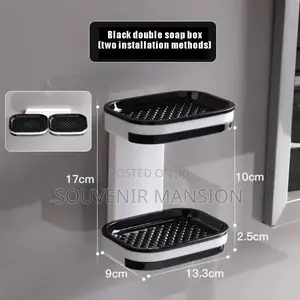 Wall Mounted Double Layer Soap Holder