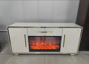 Unique Foreign Fireplace TV Stand