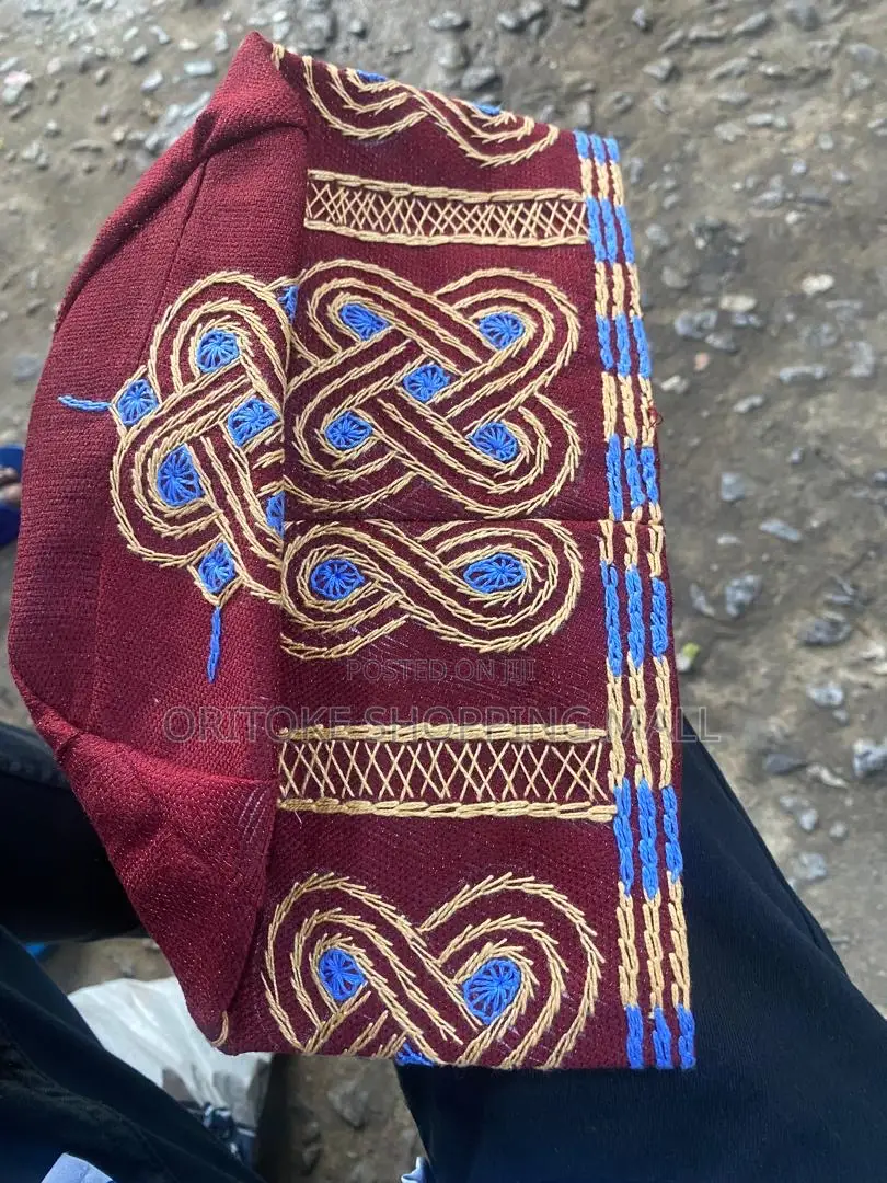 Embroidery Traditional Cap for Native Wears