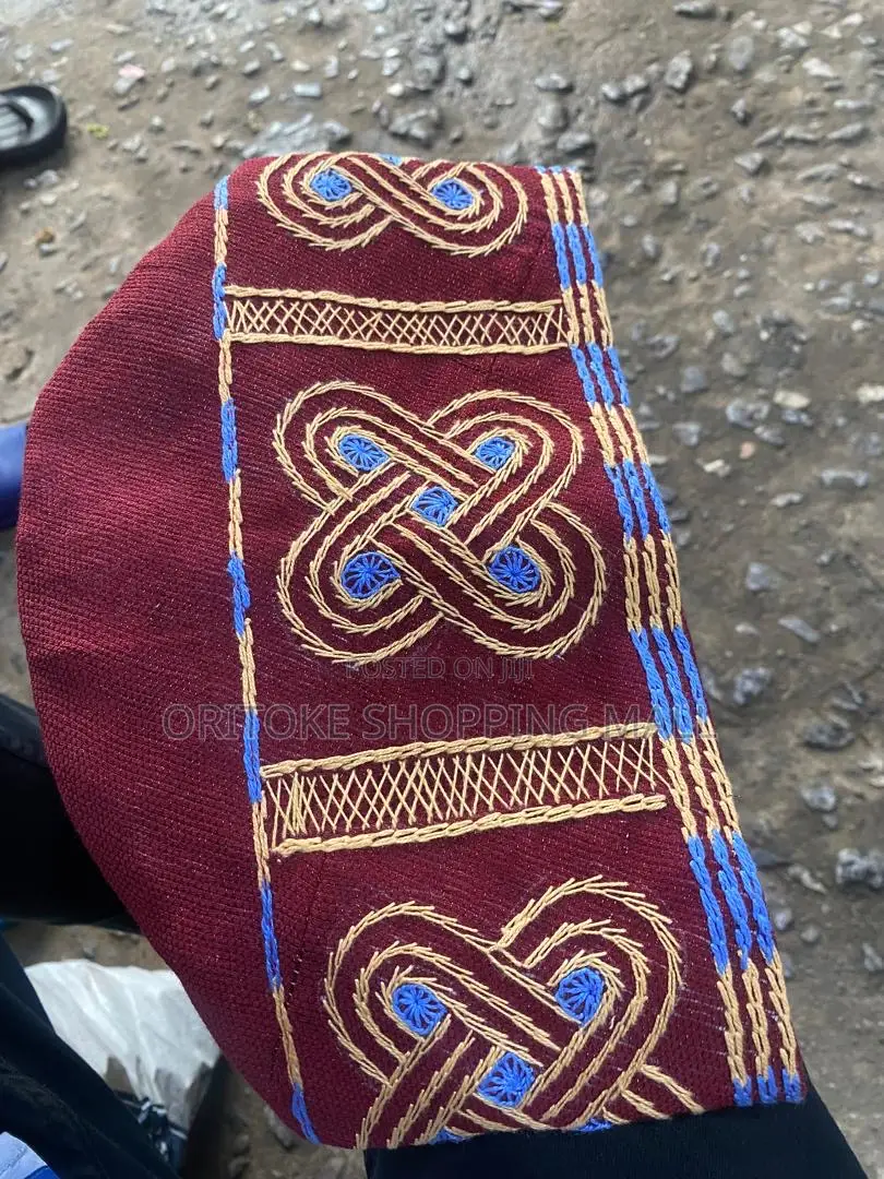 Embroidery Traditional Cap for Native Wears