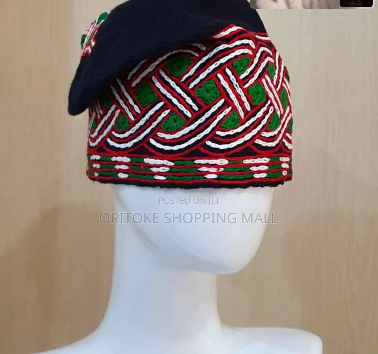 Embroidery Traditional Cap for Native Wears