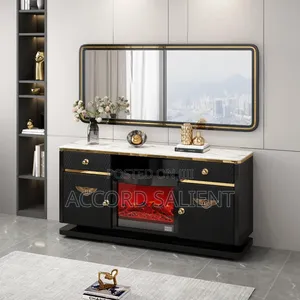 Executive Fireplace TV Stand