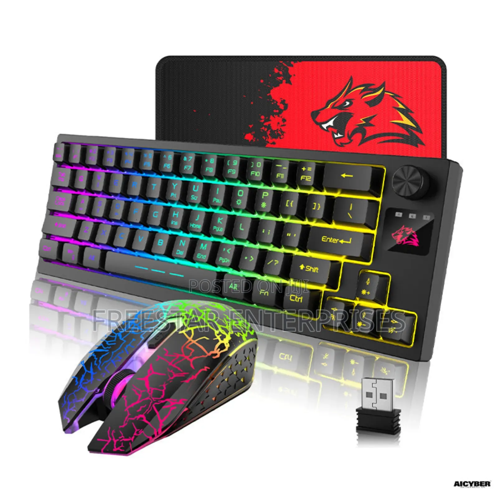 T50 RGB Wireless Gaming Keyboard and Mouse. Ziyoulang.