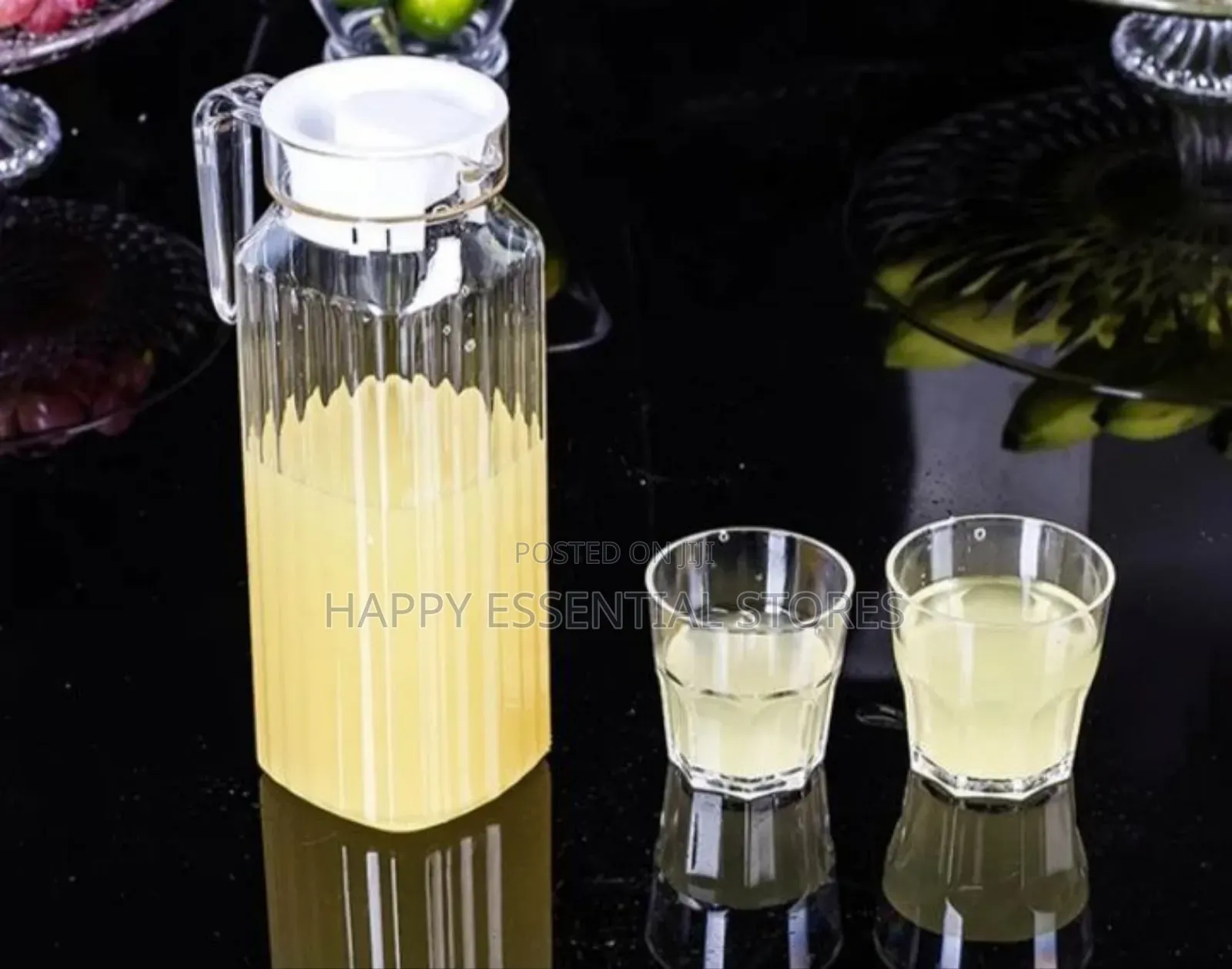 Transparent Plastic Juice Jug