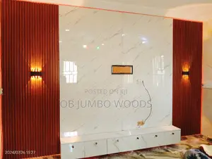 Classic Wall Tv Panel Made With High Gloss and WPC