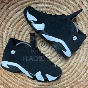 Original Jordan 14 Retro Black Sneakers
