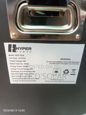 10kwh/51.2v Hyper Lithium Battery