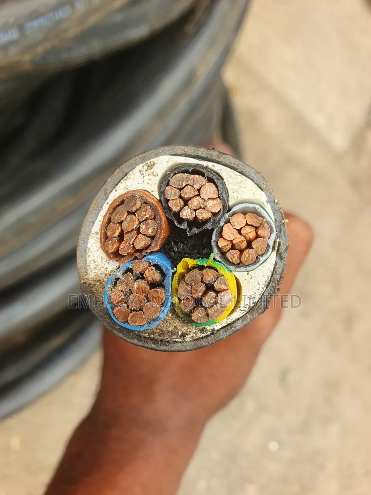 50mm 5core PVC/PVC Cable