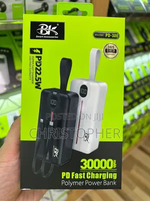 30000mah Superior Quality Fast Charging + Built-in Cable