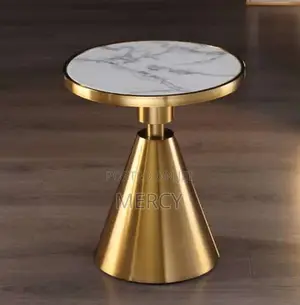 Side Stool With Marble Top