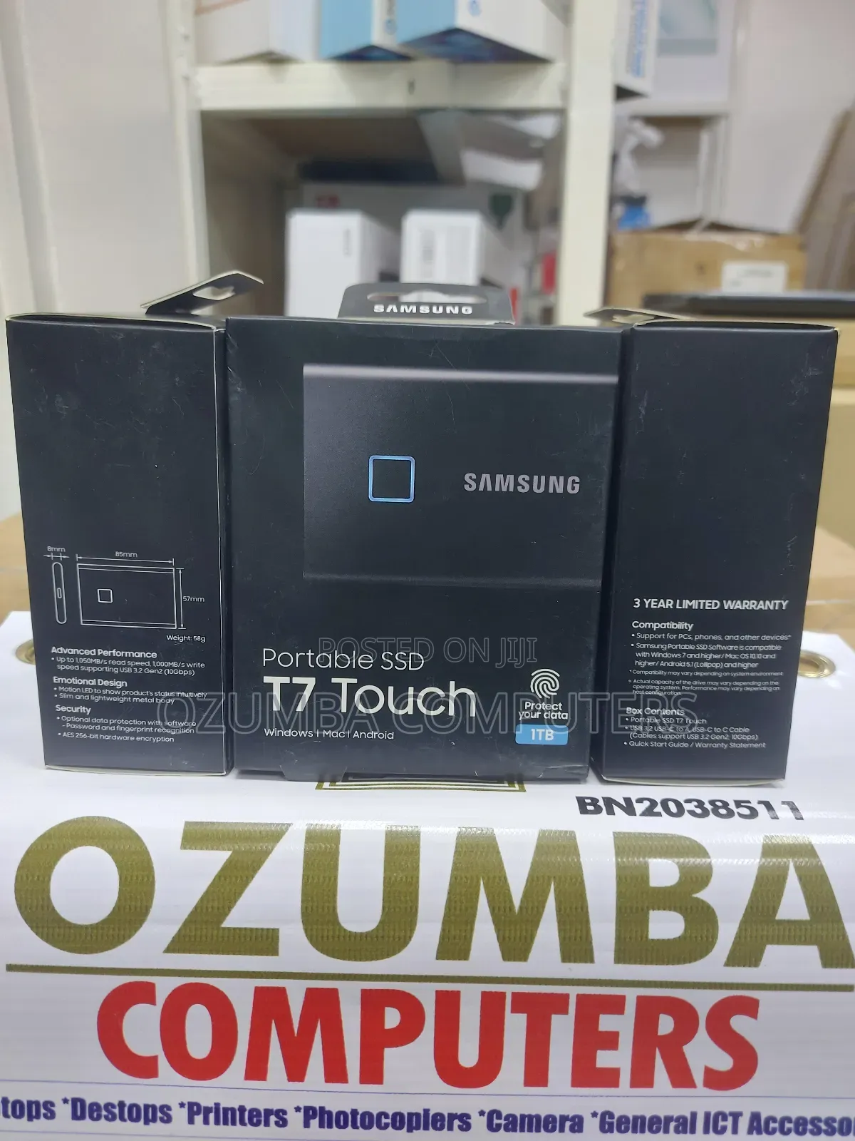 Samsung T7 Touch 1tb Portable Ssd