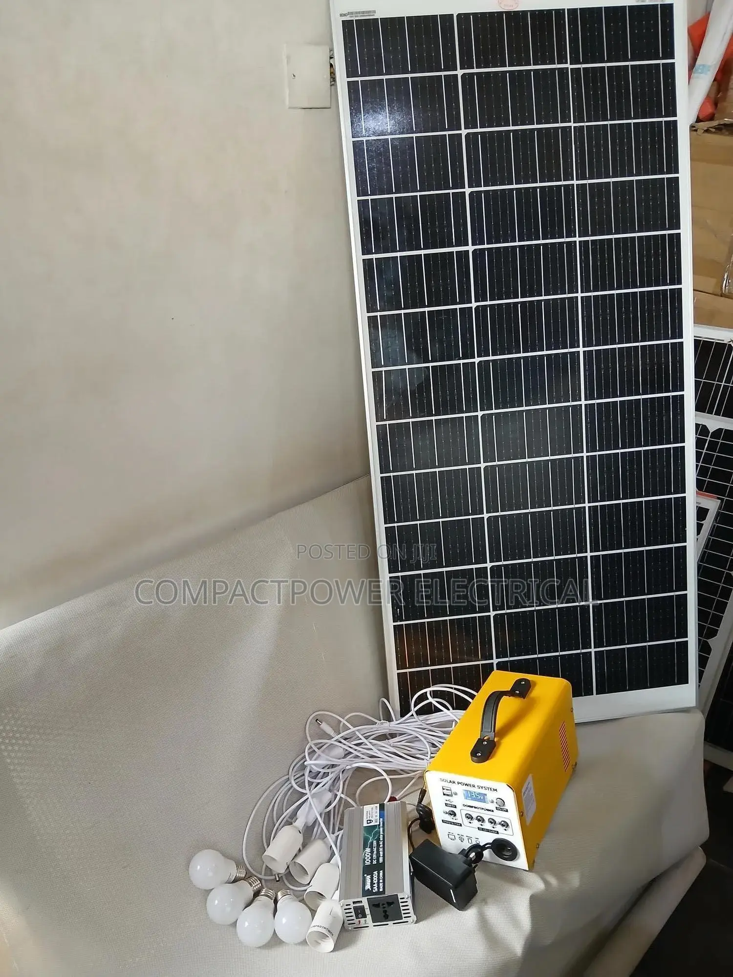 270wh Lithium Solar Lighting Kits With 100watts Solar Panel
