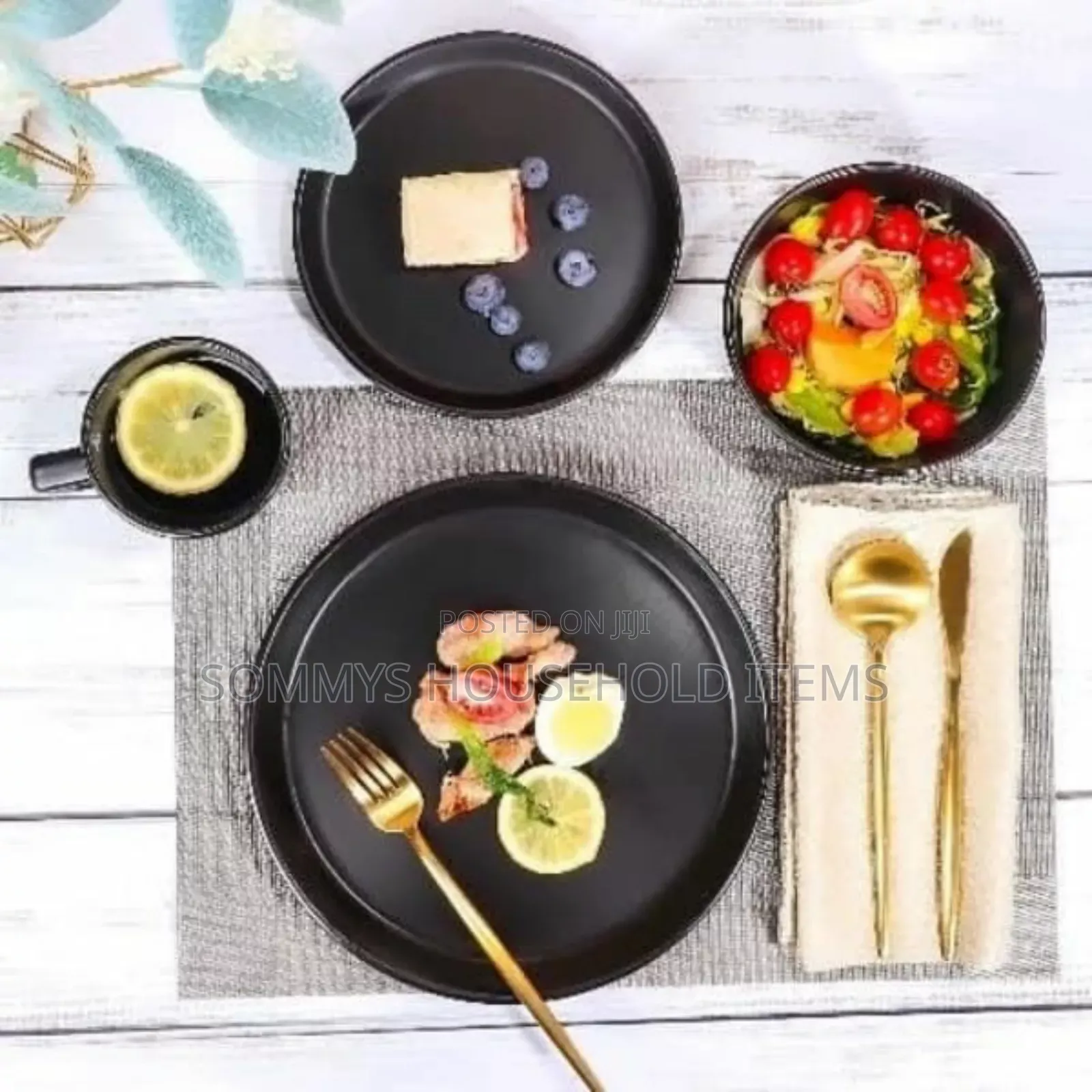 16pcs Stoneware Dinner Set Plates