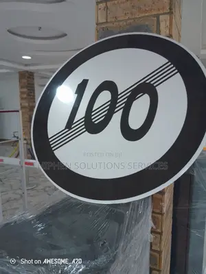 Maximum Speed 100 Km Traffic Sign