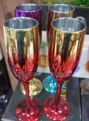 Colorful Wine Glass Cups for 19000 by 6 Pieces
