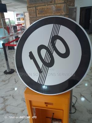 Aluminum Road Traffic Speed Limit 100 Mph Km/H Sign in Gaduwa - Safety ...