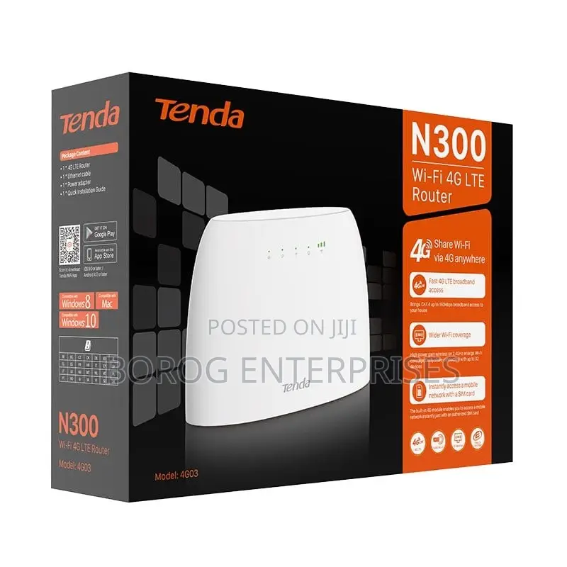 Tenda N300 Wi-Fi Sim Enabled 4g Lte Router-4g03