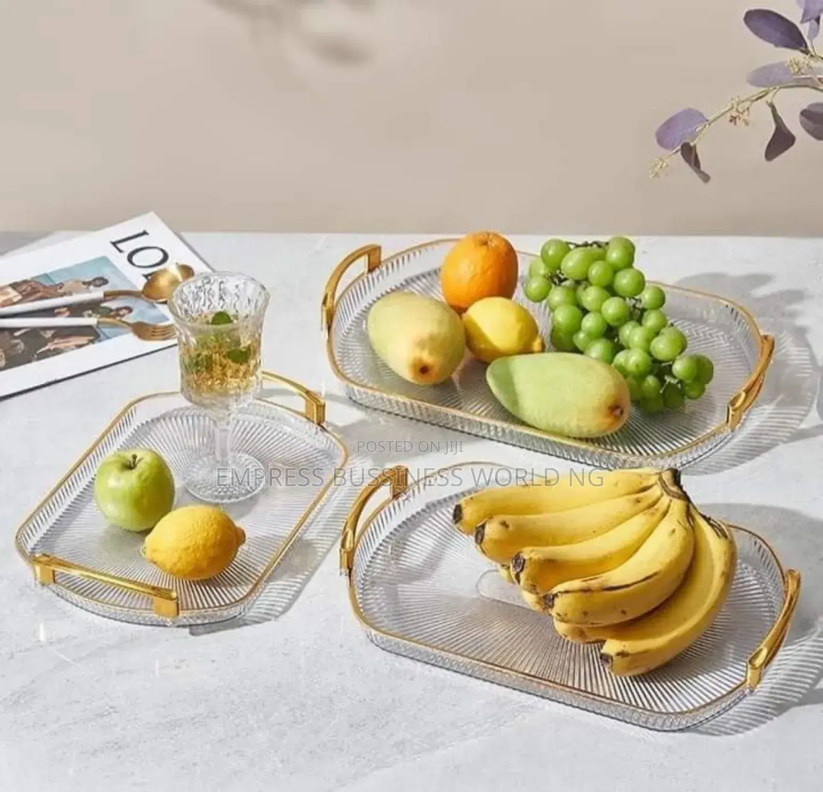 Transparent Acrylic Pieces Tray