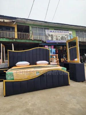 Quality 6by6 Complete Set of Upholstery Padded Bed Frame