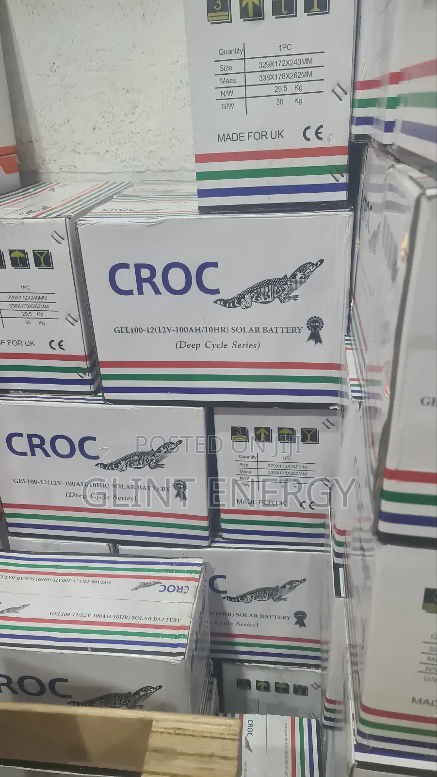 100h 12V Croc Dry Cell Battery