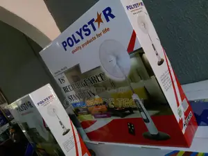 Polystar 18'' Rechargeable Stand Fan With Powerful Light
