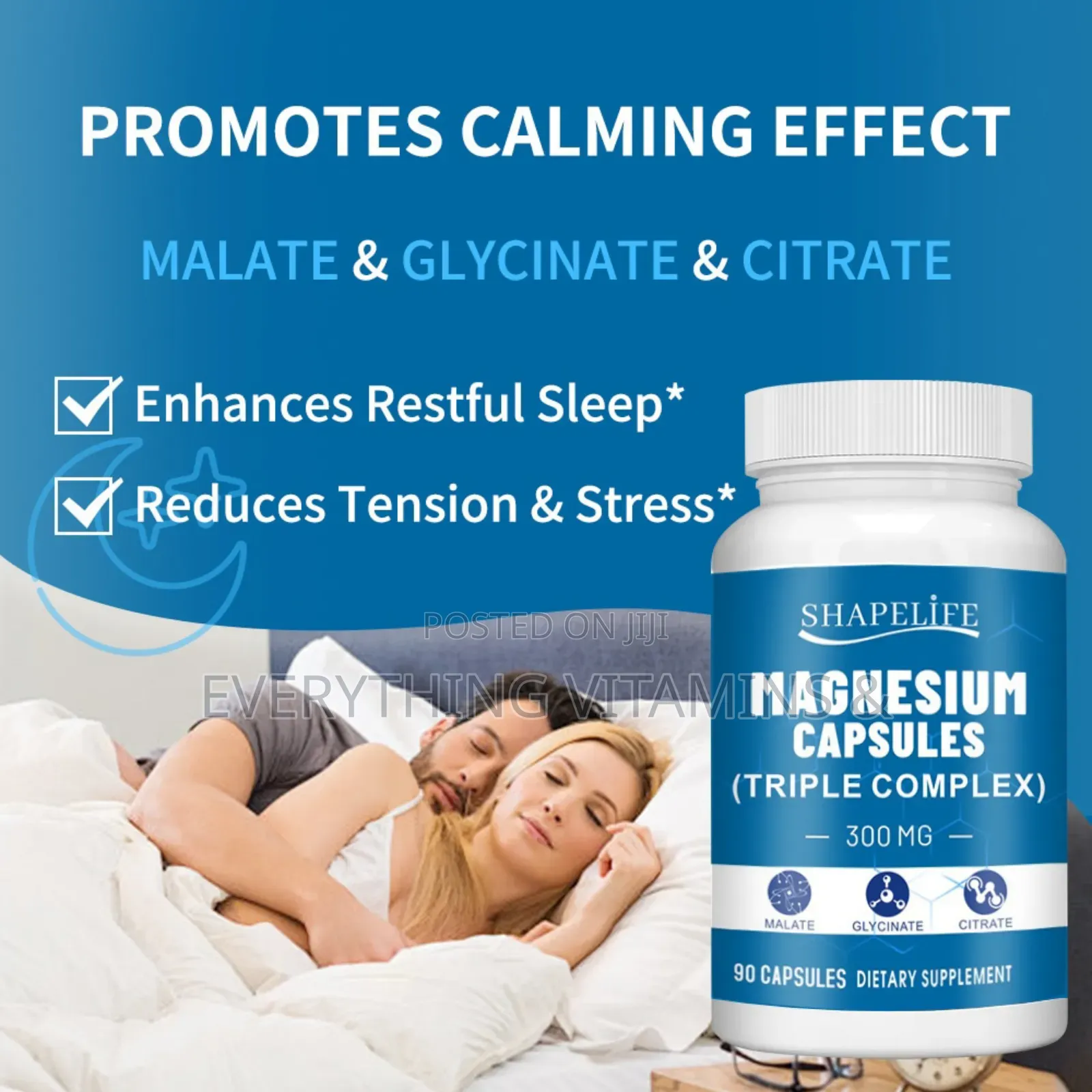 Magnesium Triple Complex (Malate, Glycinate, Citrate) 400mg