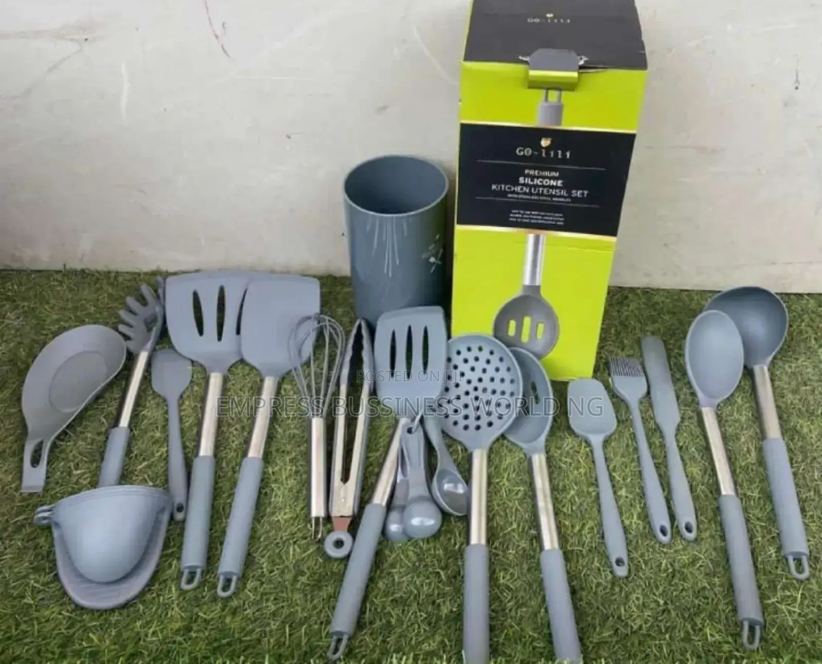 30 Pieces Silicone Spoons Set With Stainless Steel Handle