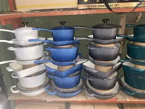 7 Pieces Iron Cast Cookware Set