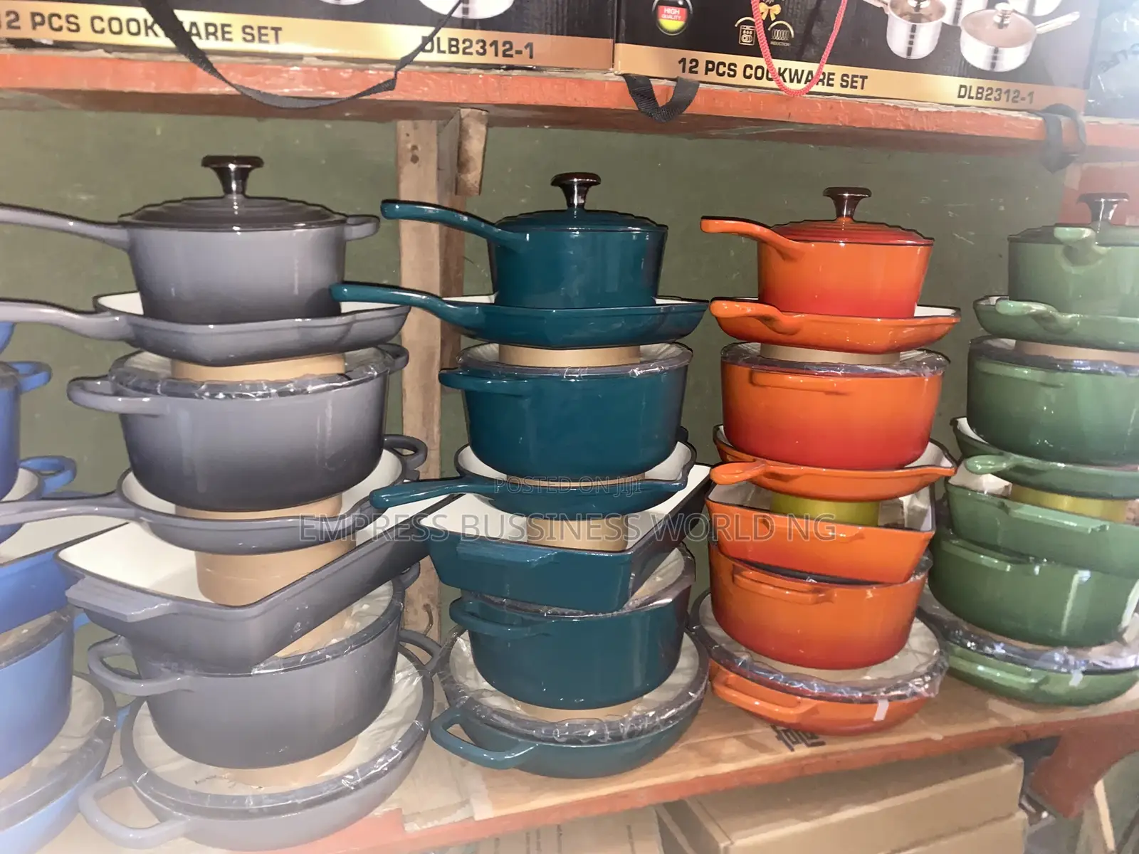 7 Pieces Iron Cast Cookware Set