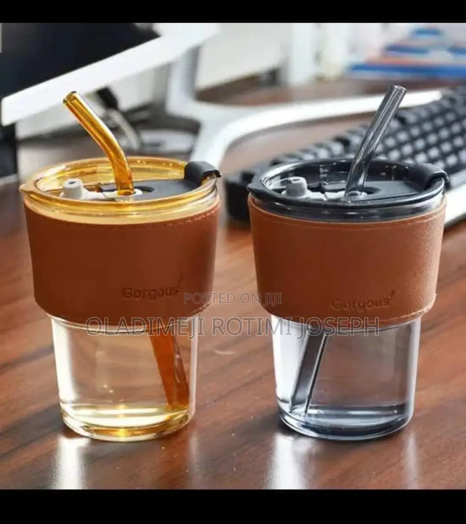 Straw Glass Cup