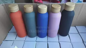 Matt Bottle With Woden Lid