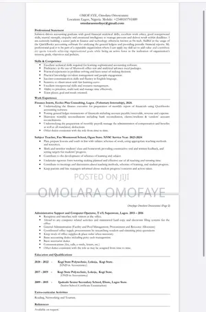 Accounting Finance CV