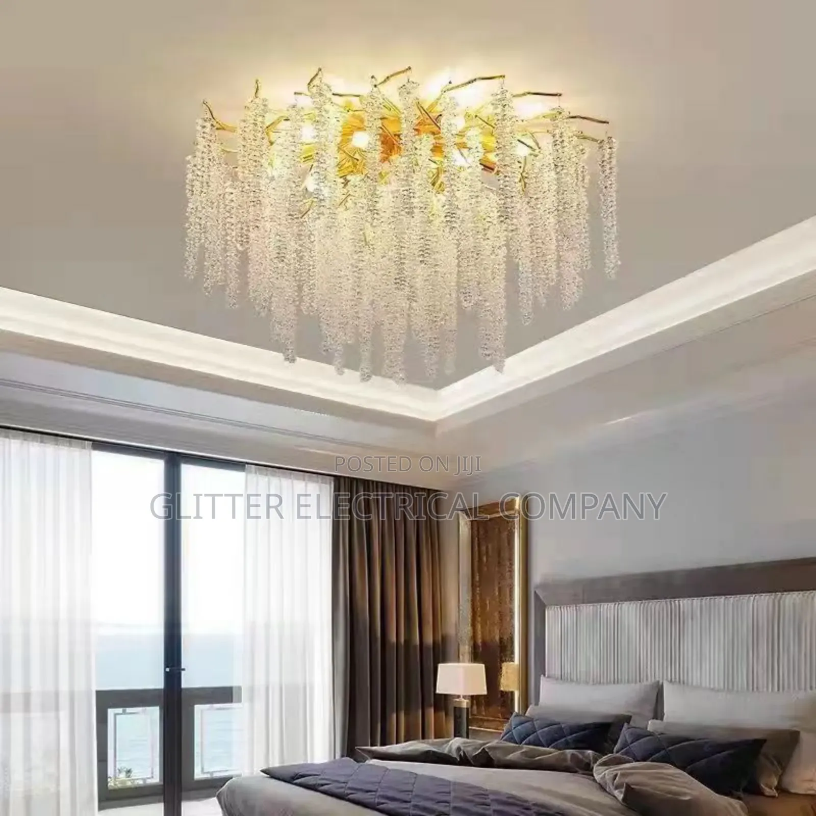 Led Flush Chandelier