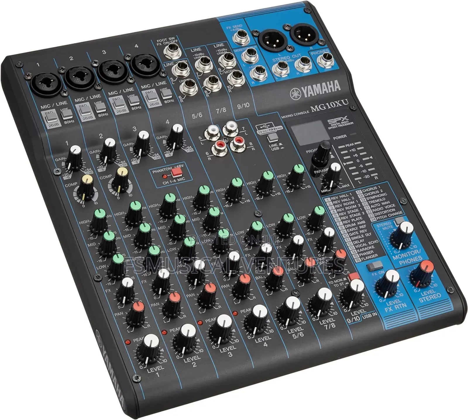 Yamaha Mg10xu 10-Input Stereo Mixer With Effects