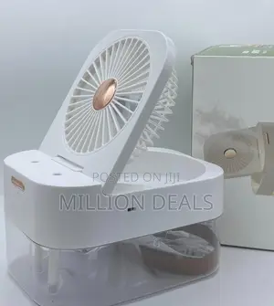 Dual Spray Night Light Water Mist Air Fan