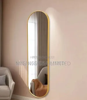 Oval Full Length Wall Long Mirror With Frame 140cmx150cm