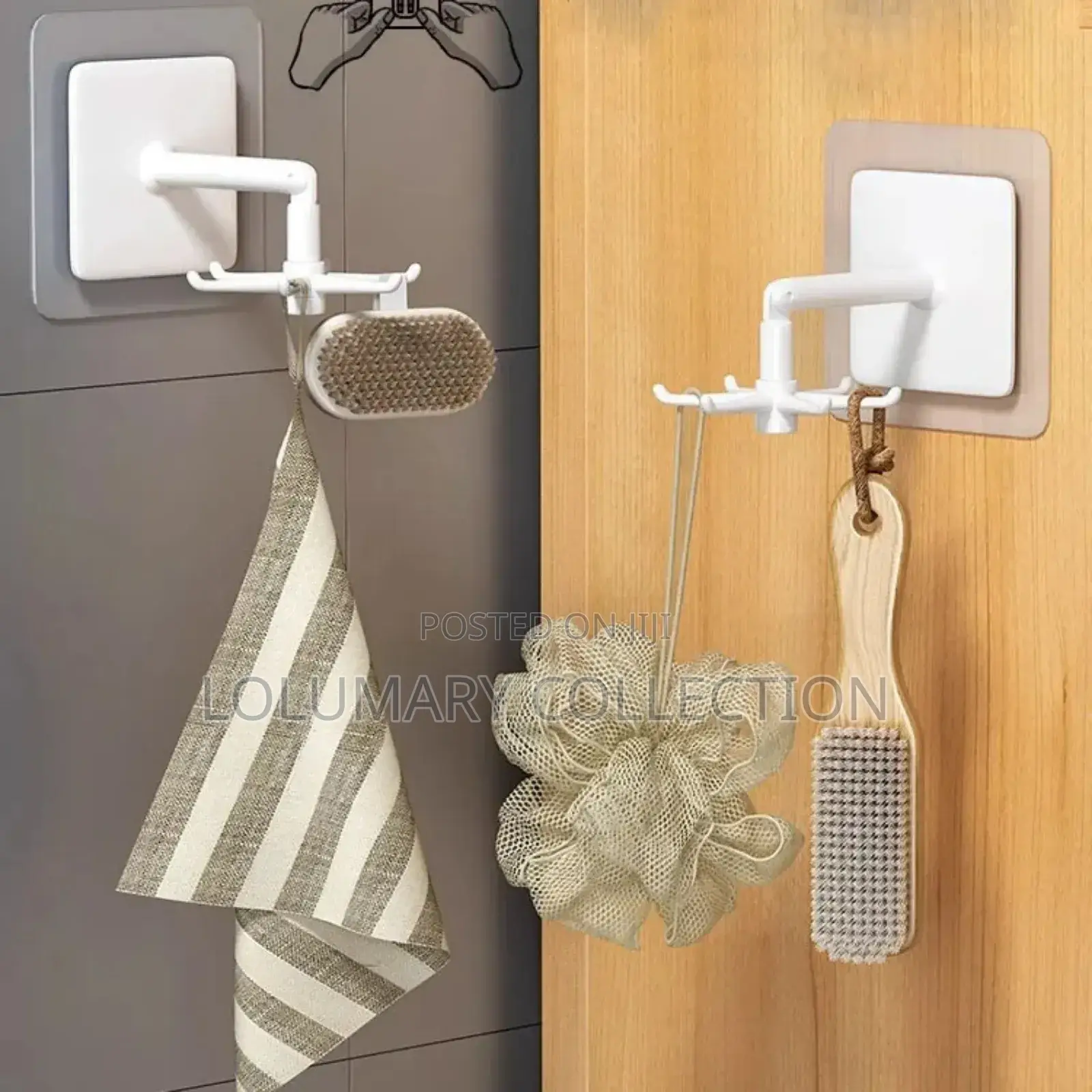 Rotating Wall Hook 360 Degree Rotatable Wall Mounted Hanger