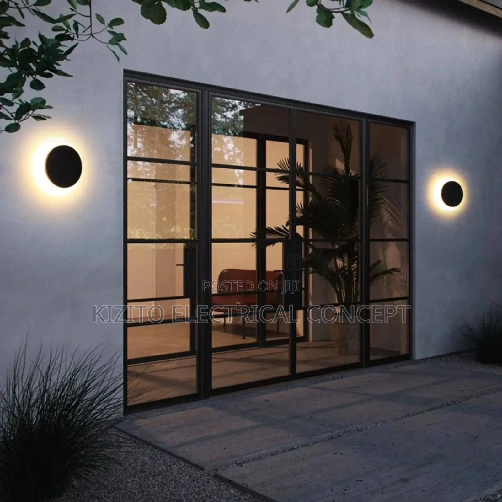 Outdoor Wall Lamp Decor Sconce Fence