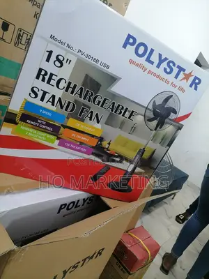 Best Pick Polystar 18' Rechargable Stand Fan [Pv-3018b]