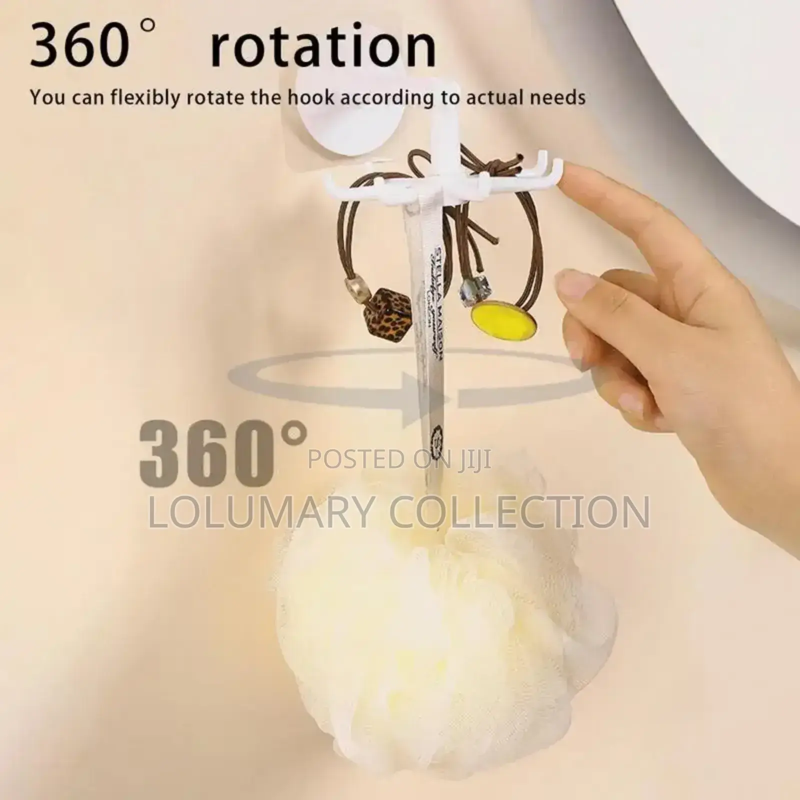 Rotating Wall Hook 360 Degree Rotatable Wall Mounted Hanger