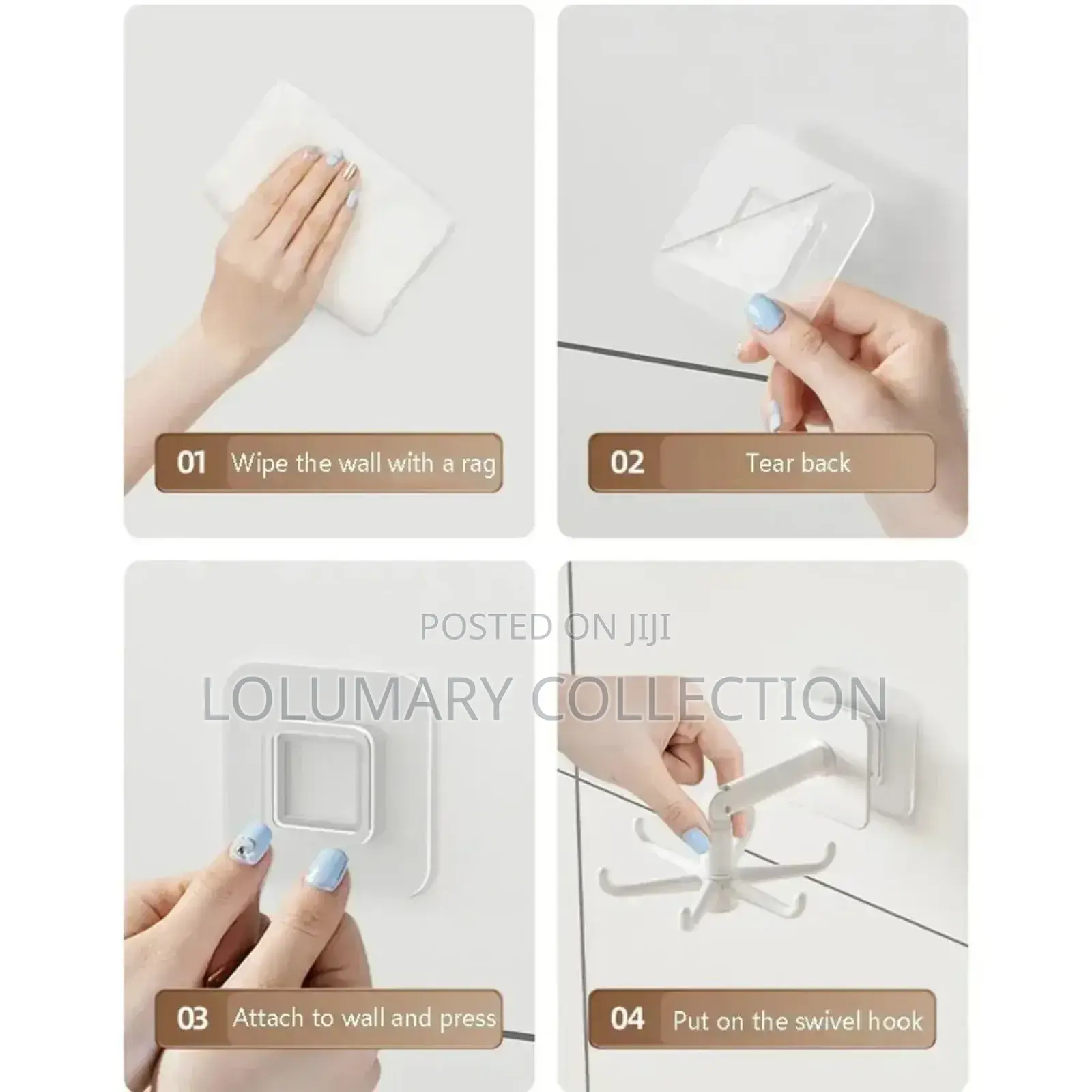 Rotating Wall Hook 360 Degree Rotatable Wall Mounted Hanger