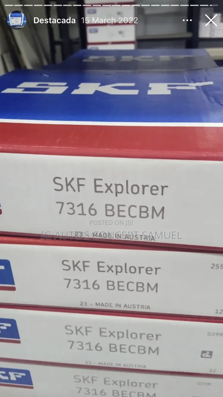 Original SKF Industrial Bearings 7316 Available