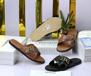Men Quality Leather Slipers